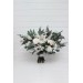 Winter Protea Bridal Bouquet – White & Sage Green Faux Wedding Flowers