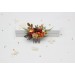 Rust, Brown, Red & Ivory Flower Combs with Berries – Fall Wedding Hair Accessories