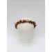 Rust, Brown, Red & Ivory Flower Crown with Berries – Autumn Wedding Hair Wreath