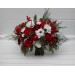 Classic Red & White Bridal Bouquet – Winter Wedding Faux Flowers