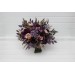 Purple, Lilac, Gold & Beige Bridal Bouquet – Elegant Faux Wedding Flowers