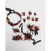 Burgundy, Rust, Purple & Black Flower Combs – Moody Bridal Hair Accessories