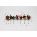 Moody Burgundy, Rust, Purple & Black Hair Pins – Set of 7 Fall Wedding Accessories