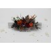 Burgundy, Rust, Purple & Black Flower Combs – Moody Bridal Hair Accessories