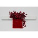 Red & Burgundy Pocket Boutonniere – Dramatic Faux Floral Square Accessory
