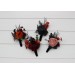 Burgundy, Black, Rust & Dusty Rose Boutonnieres – Moody Wedding Floral Accessories