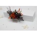 Burgundy, Rust, Purple & Black Flower Combs – Moody Bridal Hair Accessories