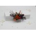 Burgundy, Rust, Purple & Black Flower Combs – Moody Bridal Hair Accessories