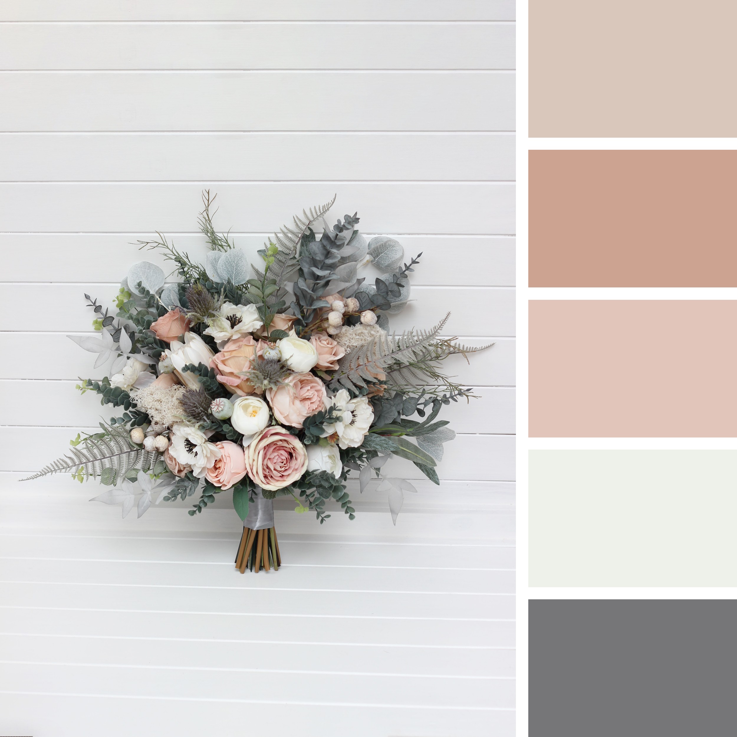 Blush pink bridal bouquet