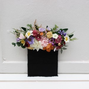 Colorful  pocket boutonniere. Flower accessories. Pocket flowers. Square flowers. 5317