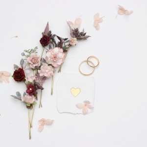  Set of  8  bobby pins in blush pink burgundy  color scheme. Flower hair pins. Hair accessories. Flower accessories for wedding.  Bridesmaid gift.  5354