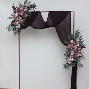 Mauve blush pink flower arch arrangement . Arbor flowers. Floral archway. Faux flowers for wedding arch. 0503