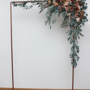 Beige brown eucalyptus greenery archway flowers.  Arbor flowers. Floral archway. Faux flowers for wedding arch. 0507