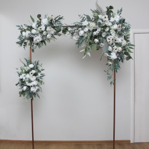  Flower arch arrangement in white color.  Arbor flowers. Floral archway. Faux flowers for wedding arch. 5013