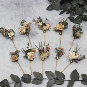 Set of bobby pins. Beige eucalyptus accessories. Bridal hairpiece. Wedding flowers. Floral hair pins. Floral bobby pins. 5171