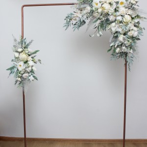  Flower arch arrangement in sage green ivory colors.  Arbor flowers. Floral archway. Faux flowers for wedding arch. 5075