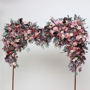  Flower arch arrangement in mauve purple beige colors.  Arbor flowers. Floral archway. Faux flowers for wedding arch. 5180