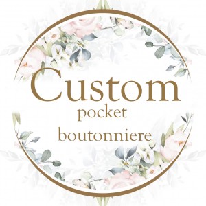 Create a pocket boutonniere :) Custom